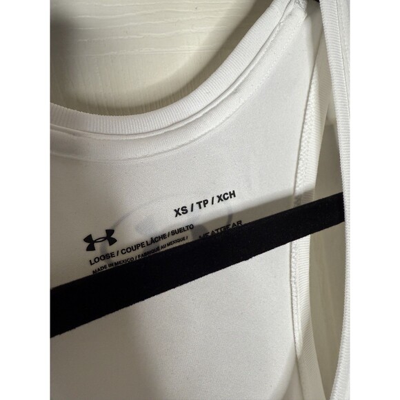 Women’s XS Under Armour Tank Top Loose Fit NWT White - Picture 5 of 6